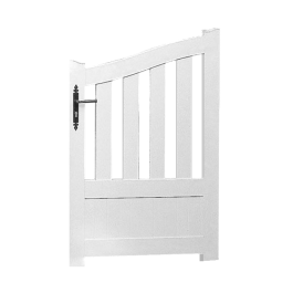 Portillon PVC sur mesure Brest (poignée à gauche)