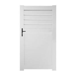 Portillon PVC sur mesure Arras (poignée à gauche)