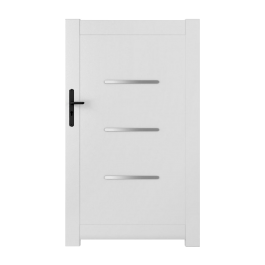 Portillon PVC sur mesure Briançon (poignée à gauche)