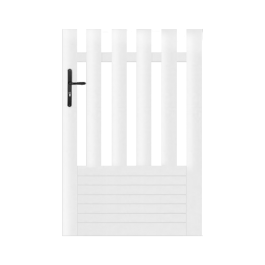 Portillon PVC sur mesure coupe droite Alençon (poignée à gauche)