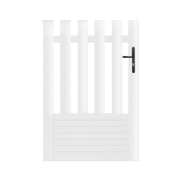 Portillon PVC sur mesure coupe droite Alençon (poignée à droite)