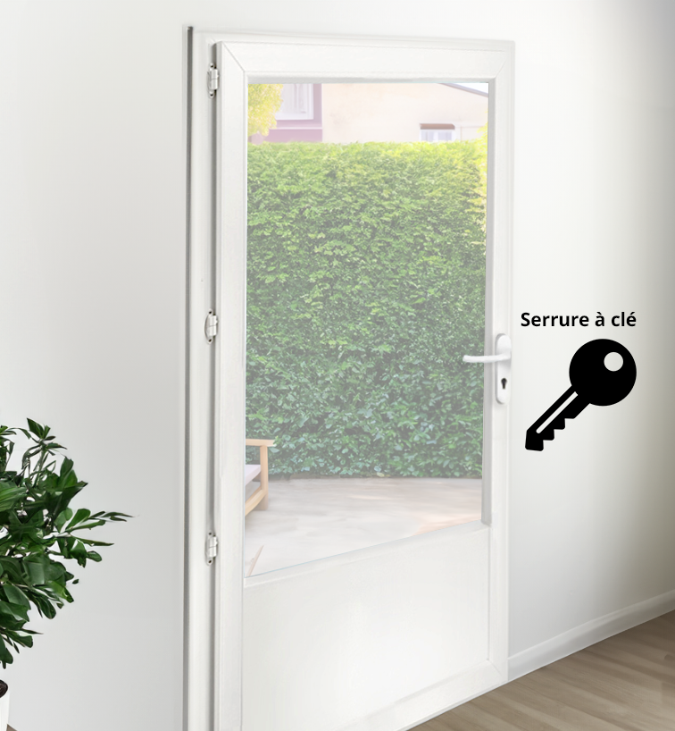 Porte-fenêtre à barillet 1 ouvrant