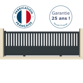 Portail coulissant aluminium sur-mesure MANH