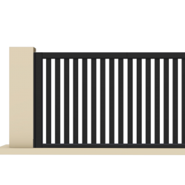 Portail coulissant aluminium sur-mesure JORD (zoom)