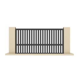 Portail coulissant aluminium sur-mesure ALFA