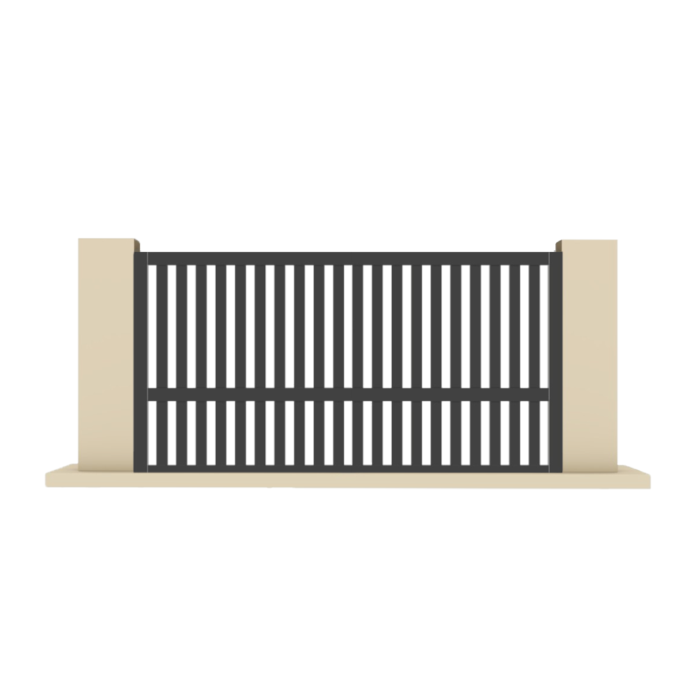Portail coulissant aluminium sur-mesure ALFA