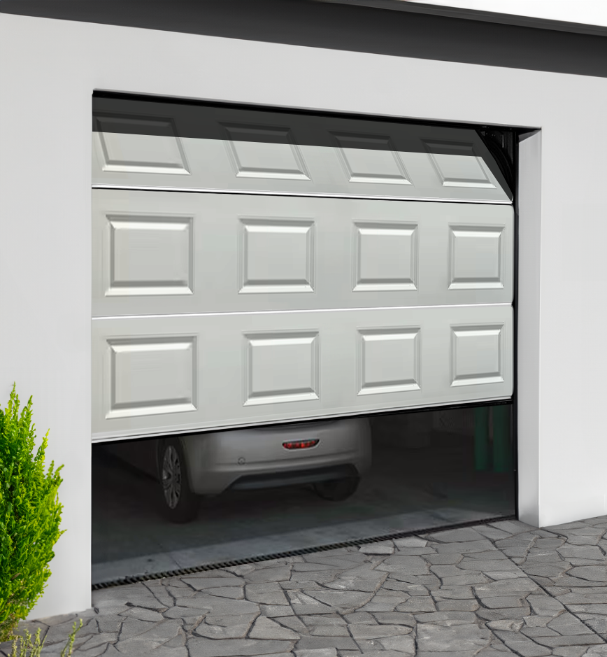 Porte de garage sectionnelle manuelle à cassette