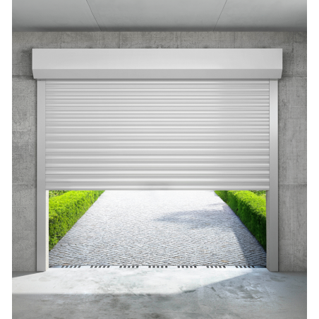 Porte de garage enroulable lames ALU 55mm