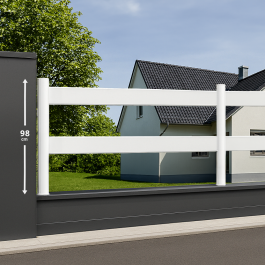 Module de clôture 1 lisse horizontale H 98