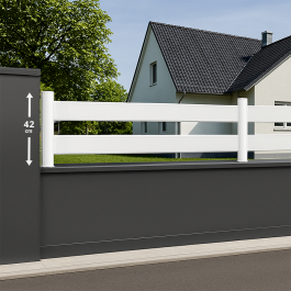 Module de clôture 1 lisse horizontale H 42