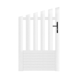 Portillon PVC standard ALENÇON blanc CONVEXE 1000x1450 mm (poignée à droite)