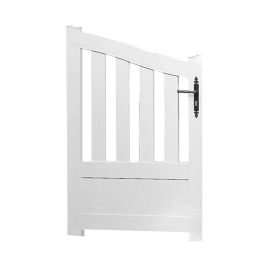 Portillon PVC standard BREST blanc GALBÉ 1000x1460 mm (poignée à droite)