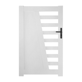 Portillon PVC standard CAMBRAI blanc 1000x1600 mm (poignée à droite)