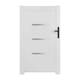 Portillon PVC standard BRIANÇON blanc 1000x1600 mm (poignée à droite)