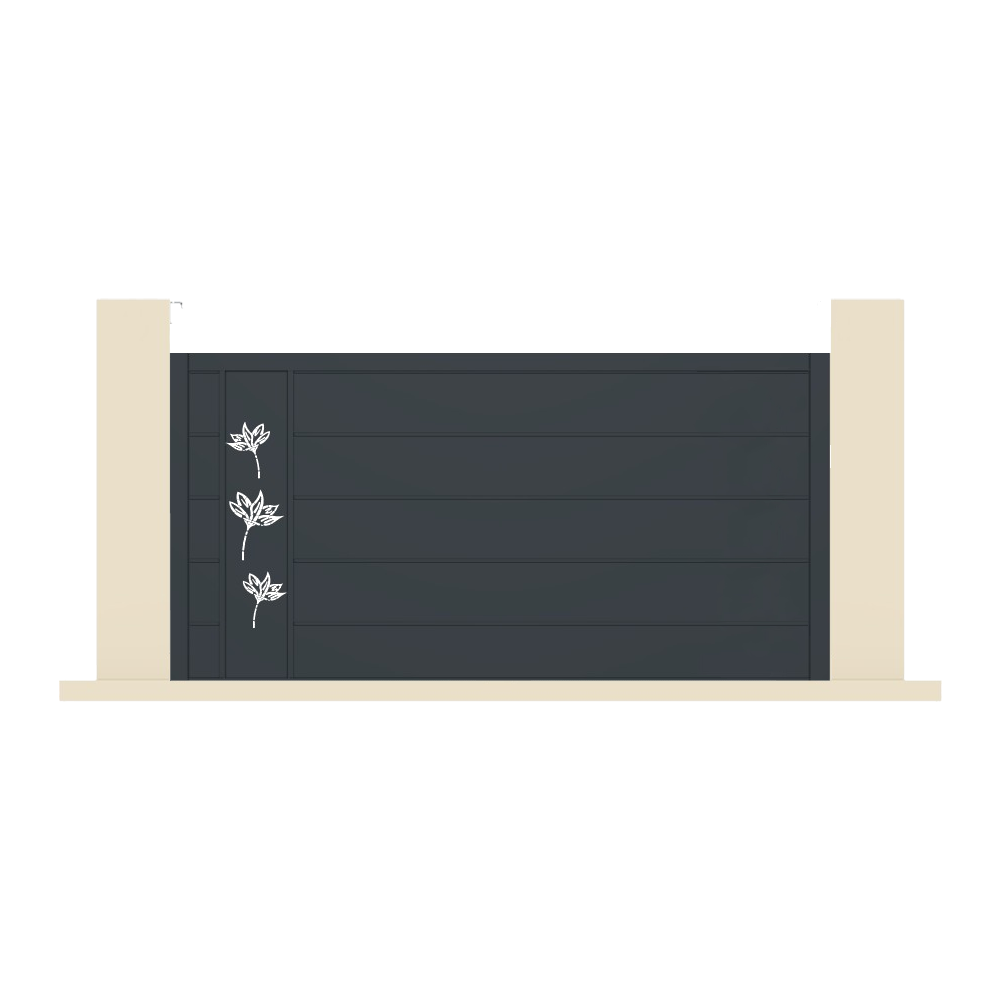 Portail coulissant aluminium sur-mesure BOUQ