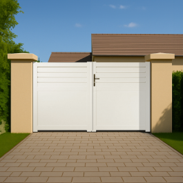 Portail battant PVC sur-mesure Arras