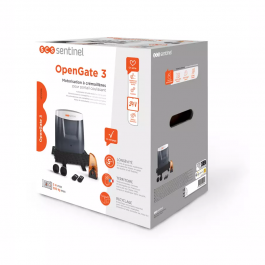 Moteur OPENGATE 3 pour Portail coulissant électrique PVC anthracite ARLES (packaging)