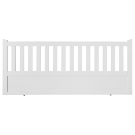 Portail coulissant électrique PVC blanc ETRETAT