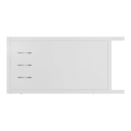 Portail coulissant électrique PVC blanc BRIANCON (poignée à gauche)