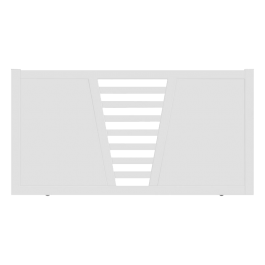 Portail coulissant PVC sur-mesure CAMBRAI - ouverture vers la gauche