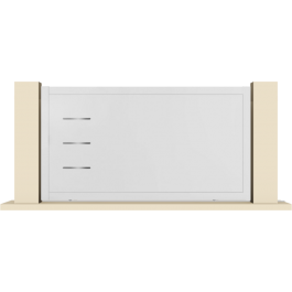 Portail coulissant PVC sur-mesure BRIANCON blanc