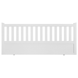 Portail coulissant PVC sur-mesure ETRETAT blanc
