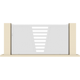 Portail coulissant PVC manuel CAMBRAI