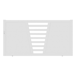 Portail coulissant PVC manuel CAMBRAI
