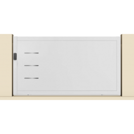 Portail coulissant PVC manuel BRIANCON (poignée à gauche)