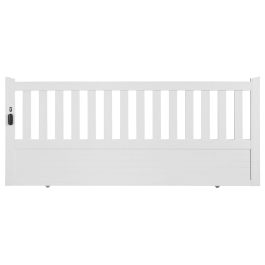 Portail coulissant PVC manuel ETRETAT (poignée à gauche)