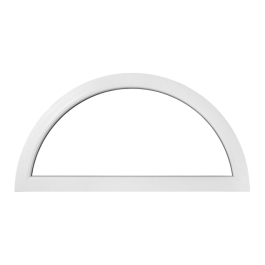Fenêtre demi-lune fixe PVC tableau 800x400 mm