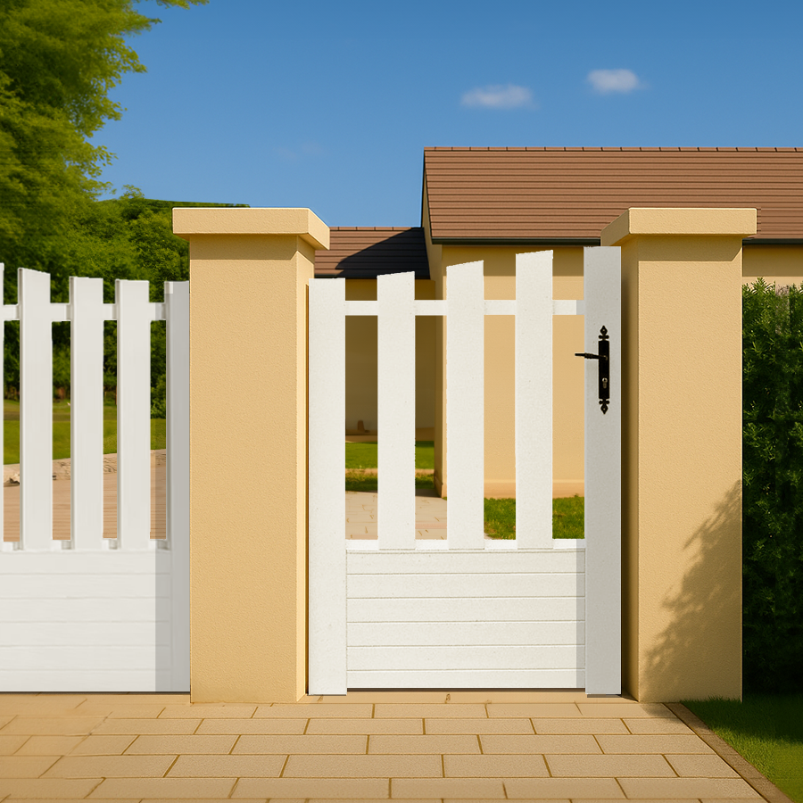 Portillon PVC sur mesure chapeau de gendarme Alençon