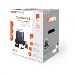 Packaging de Motorisation pour portail coulissant OpenGate 3 - SENTINEL