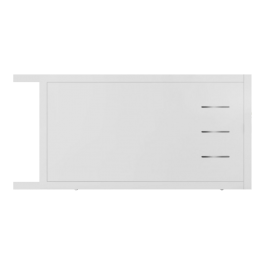 Portail coulissant PVC sur-mesure BRIANCON blanc - ouverture vers la gauche