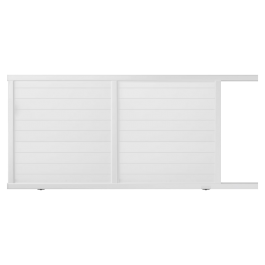 Portail coulissant PVC sur-mesure ARLES blanc - ouverture vers la droite