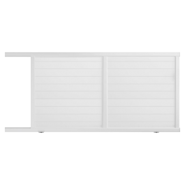 Portail coulissant PVC sur-mesure ARLES blanc - ouverture vers la gauche