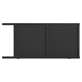 Portail coulissant PVC sur-mesure ARLES anthracite - ouverture vers la gauche