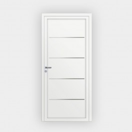 Porte d’entrée en PVC blanche 527-0