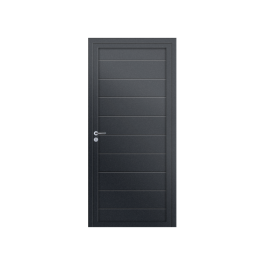 Porte d’entrée PVC couleur design 115 gris anthracite