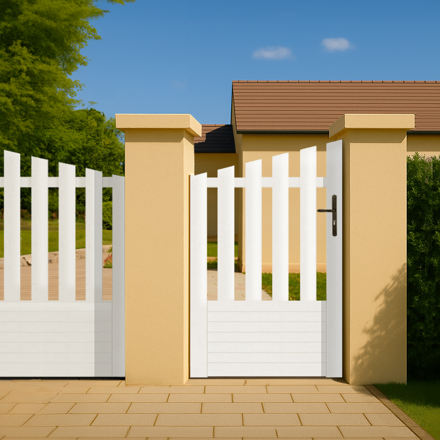 Portillon PVC sur mesure convexe Alençon