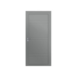 Porte d’entrée PVC couleur design 102-0 gris clair