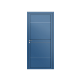 Porte d’entrée PVC couleur design 102-0 bleu distant