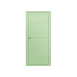 Porte d’entrée PVC couleur design 102-2 vert-blanc