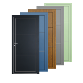 Porte d’entrée PVC couleur design 102-4