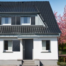 Porte d’entrée PVC couleur design 102-6 (en ambiance)