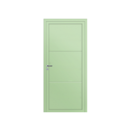 Porte d’entrée PVC couleur design 102-6 vert-blanc
