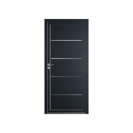 Porte d’entrée PVC couleur design 7798 anthracite