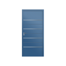 Porte d’entrée PVC couleur design 7798 bleu distant