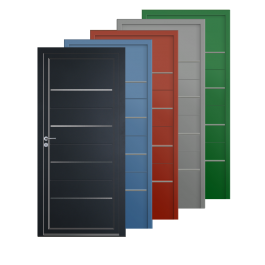 Porte d’entrée PVC couleur design 7798