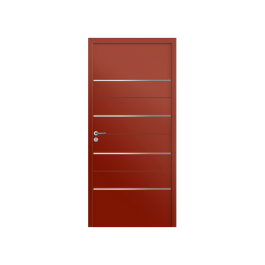 Porte d’entrée PVC couleur design 7798 rouge feu